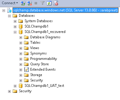 Recover deleted Azure SQL Database-5