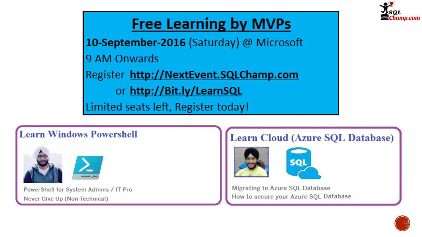 Azure learnings 10-Sept-2016 | Gurgaon
