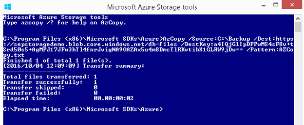 AZCopy Script execution
